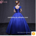 Satin Ball Gowns Quinceanera Dresses Custom Made High Quality Designer Hot Pink Red Blue SweetHeart Evening Dress